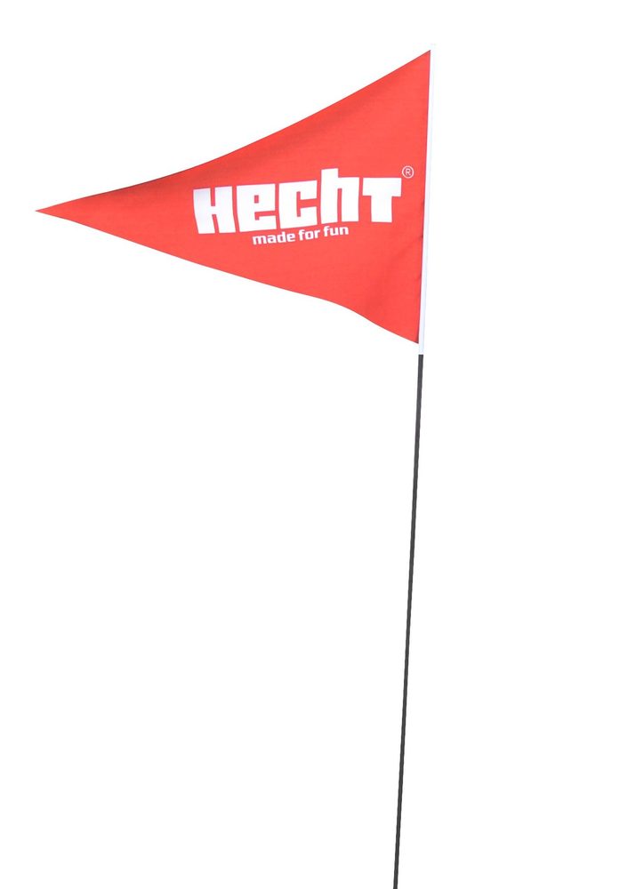 Flag HECHT - HECHT 0054700 Flag HECHT on a long rod with a flexible attachment. Significantly increases the visibility of the small ATV´s for kids.