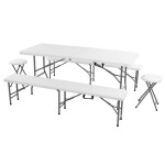 <p>Folding set of two benches