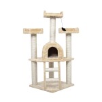 <p>Cat scratcher - dimensions (L x&nbsp;W&nbsp;x&nbsp;H): 50 x&nbsp;50 x&nbsp;115 cm. Made of plush and sisal rope.</p>