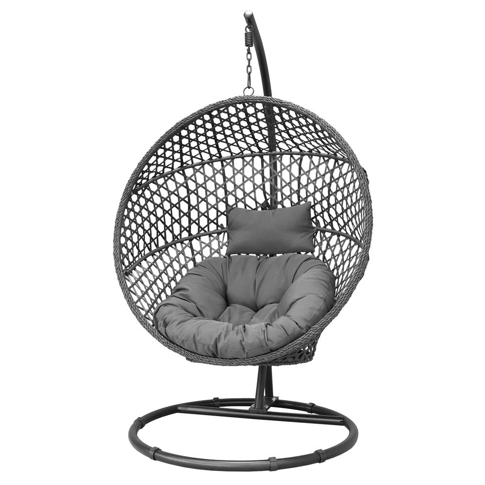 Garden Folding Rocking Chair - HECHT VICKY GREY Garden folding rocking chair HECHT VICKY GREY with a sturdy steel frame and artificial rattan seat. 18 cm thick seat with UV protection. Maximum load capacity of 120 kg.