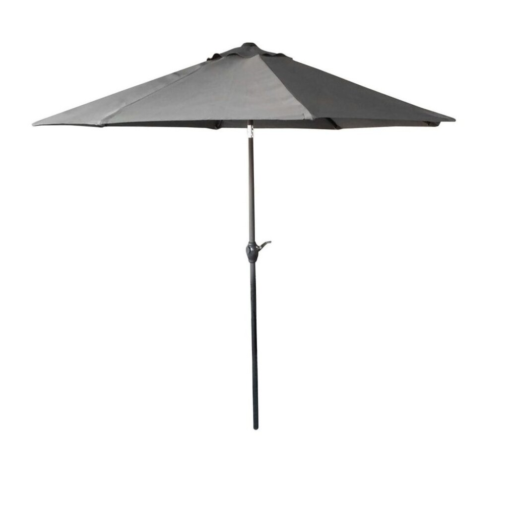 Metal garden parasol without base