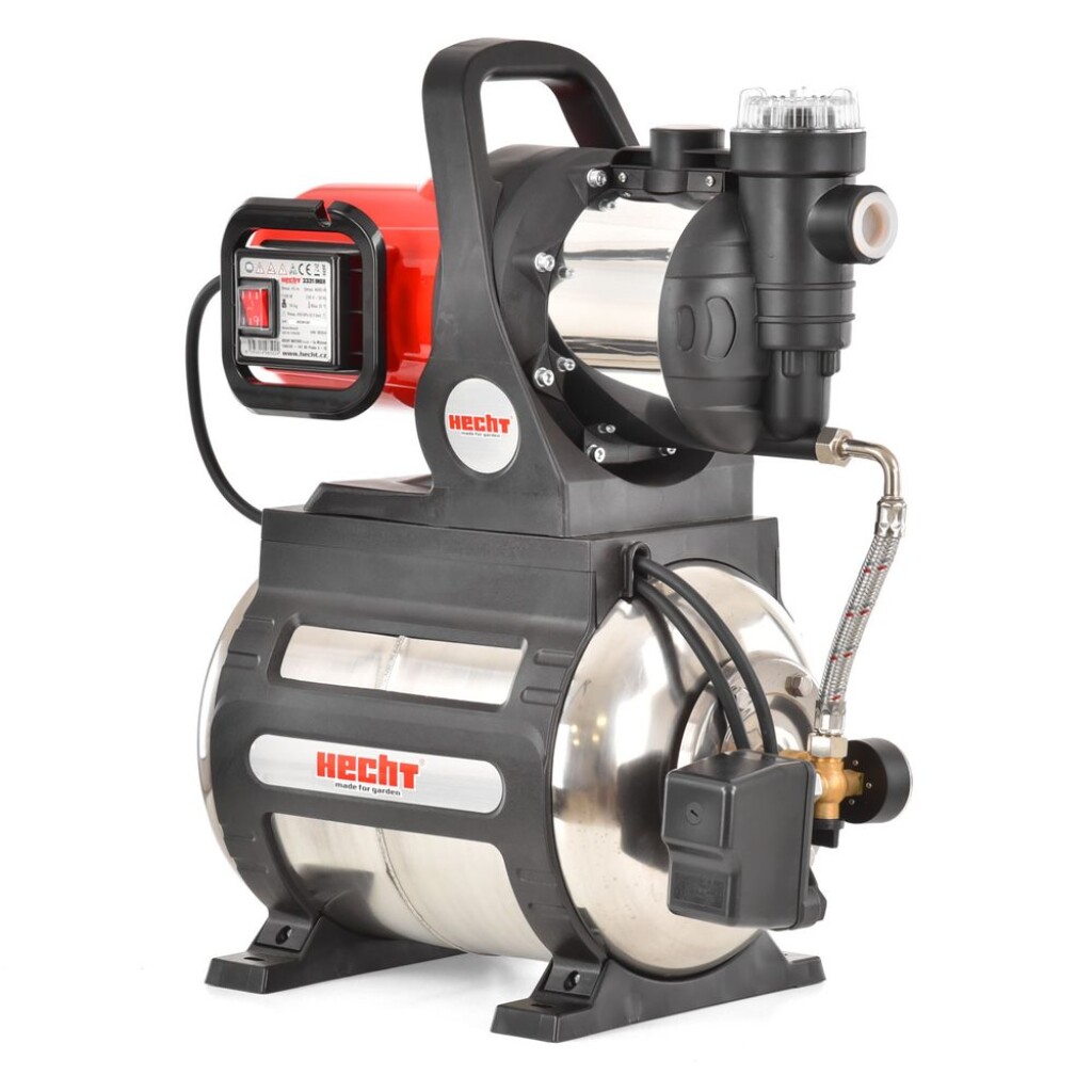 Garden Pump is suitable for pumping clean water. Power 1100 W. 20 l tank. Max. discharge 45 m. Max. transport volume 4600 l/hr.