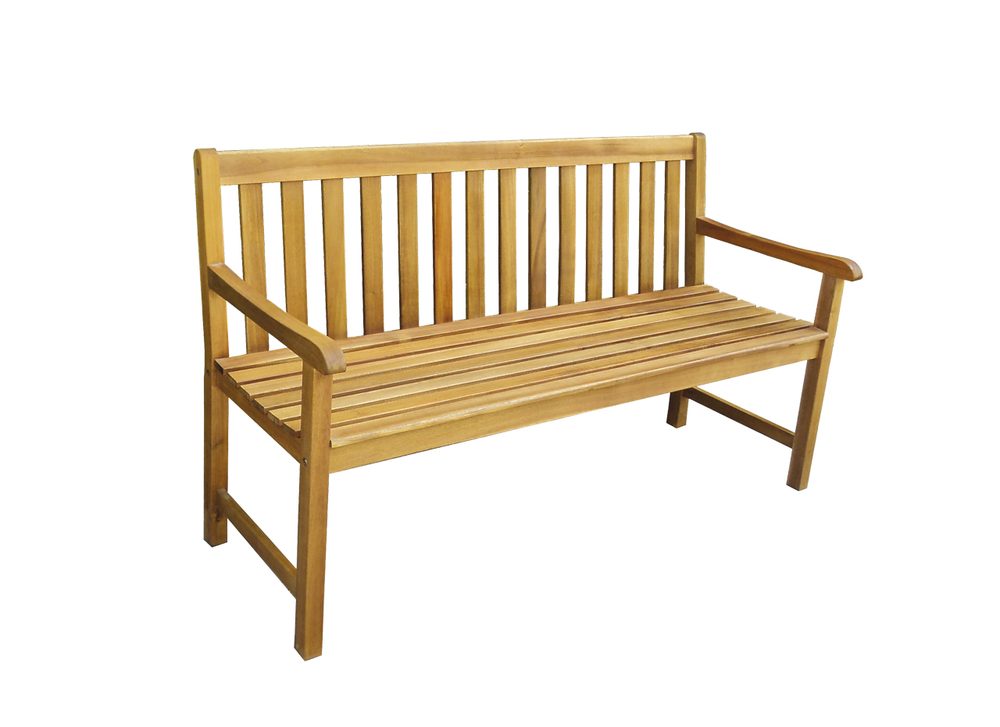 Garden bench - HECHT CLASSIC HECHT BENCH is a luxurious garden bench made of natural wood (hard exotic Acacia tree). Dimensions L158 x W61 x H86 cm. Max. load 300 kg.