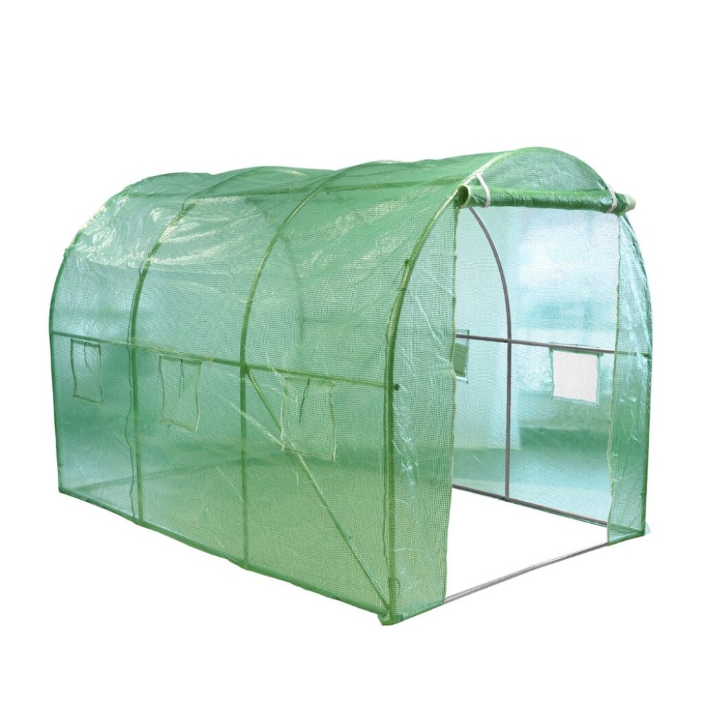 Garden foil with dimensions: 300 x 200 x 200 cm. Spacious foliar with galvanized steel frame. High-quality PE foil casing