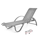 <p>Luxurious adjustable HECHT SOFIA LOUNGER is a garden lounger made of aluminium profiles. Dimensions: L190xW65xH45. Maximum load is 120 kg.</p>