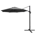 <p>Aluminium parasol with a diameter of 3.5 m with cross base. 8 cross bars 17 x 25 mm. Pole diameter 53 x 80 mm. Easy to open and close with handle. Polyester 200 g/m2 with ventilation.</p>