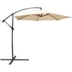 <p>Garden parasol.&nbsp;Diameter: 250 cm No. of struts: 6 Diameter of rod rack: 4