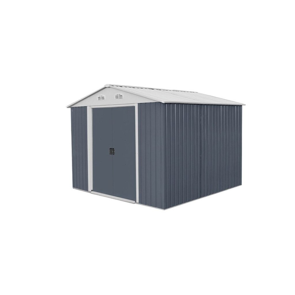 Garden house made of sheet steel. 20% stronger material than most competing products.