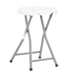 <p>Folding garden stool. Made of steel-aluminium profiles with comaxite finish. The surface of the stool is made of highly resistant plastic with a thickness of 3 cm. Max. load of the stool is 120 kg.</p>