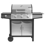 <p>Propane/butane gas grill. Total burner power 13 kW. 4 burners + 1 side burner.</p>