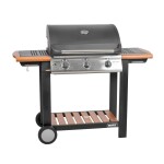 <p>Powerful gas grill (mid-range). 3 controllable 10.5 kW burners. Compact dimensions. Suitable for smaller terraces. Stainless Steel Front Control Panel. Luxury combination of wood