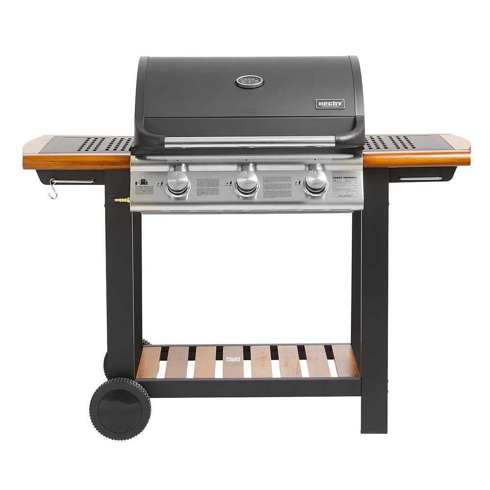 Gas grill - HECHT FIREWOOD 3 Propane-butane gas grill. 3 main burners