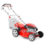 <p>Self-propelled gasoline lawn mower ● <span class="color-red"><strong>STEEL CHASSIS</strong></span> ● Cutting width: <strong>46 cm</strong> ● Engine volume: <strong>141 cm<sup>3</sup></strong> ● Engine power: <strong>2.2 kW</strong> ● Bag capacity: <strong>55 l</strong> ● Max. recommended area: <strong>1000 m<sup>2</sup></strong></p>