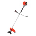 <p>Petrol powered brushcutter equipped with metal blade/string head