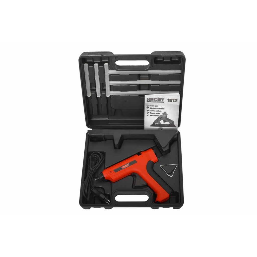 2 mm. The delivery includes 6 glue refills. Docking stand and a plastic case for storage.