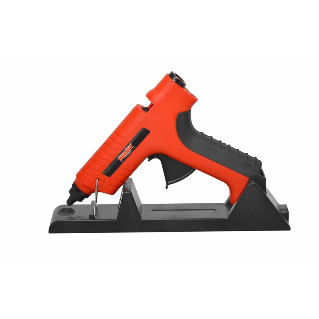 Electric glue gun. Power input 80 W. Glue stick diameter 11