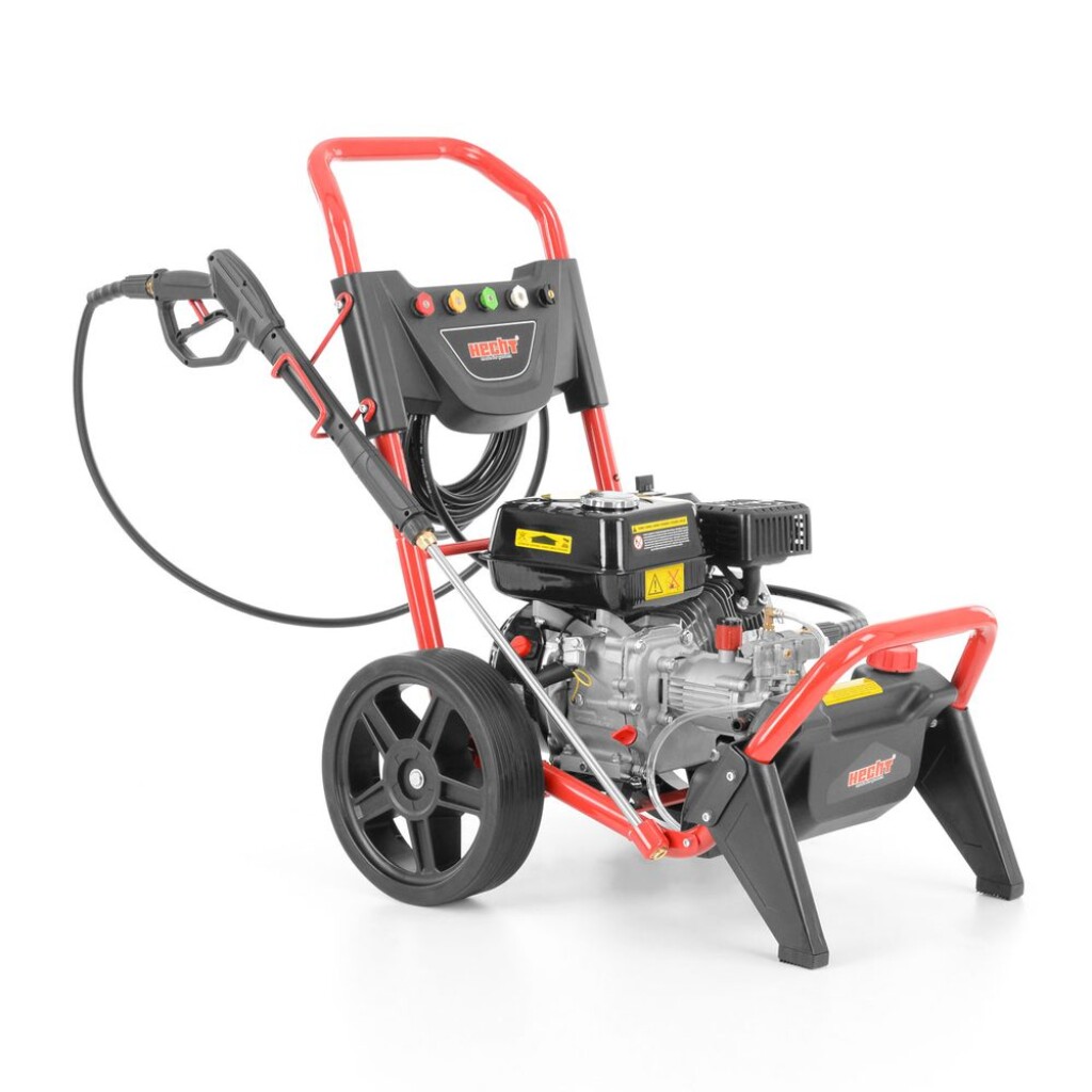 Vysokotlaká myčka s 4-taktním motorem o obsahu 208 cm3. Max. tlak 220 bar. Provozní tlak 180 bar. Výkon 498 l/h.