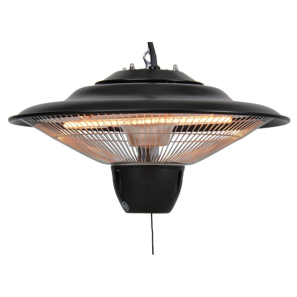 Ceiling infrared heater 1500 W. Heating area 15 - 20 m&sup2;. Plugs into a standard 230 V/50 Hz. Flameless. Silent.