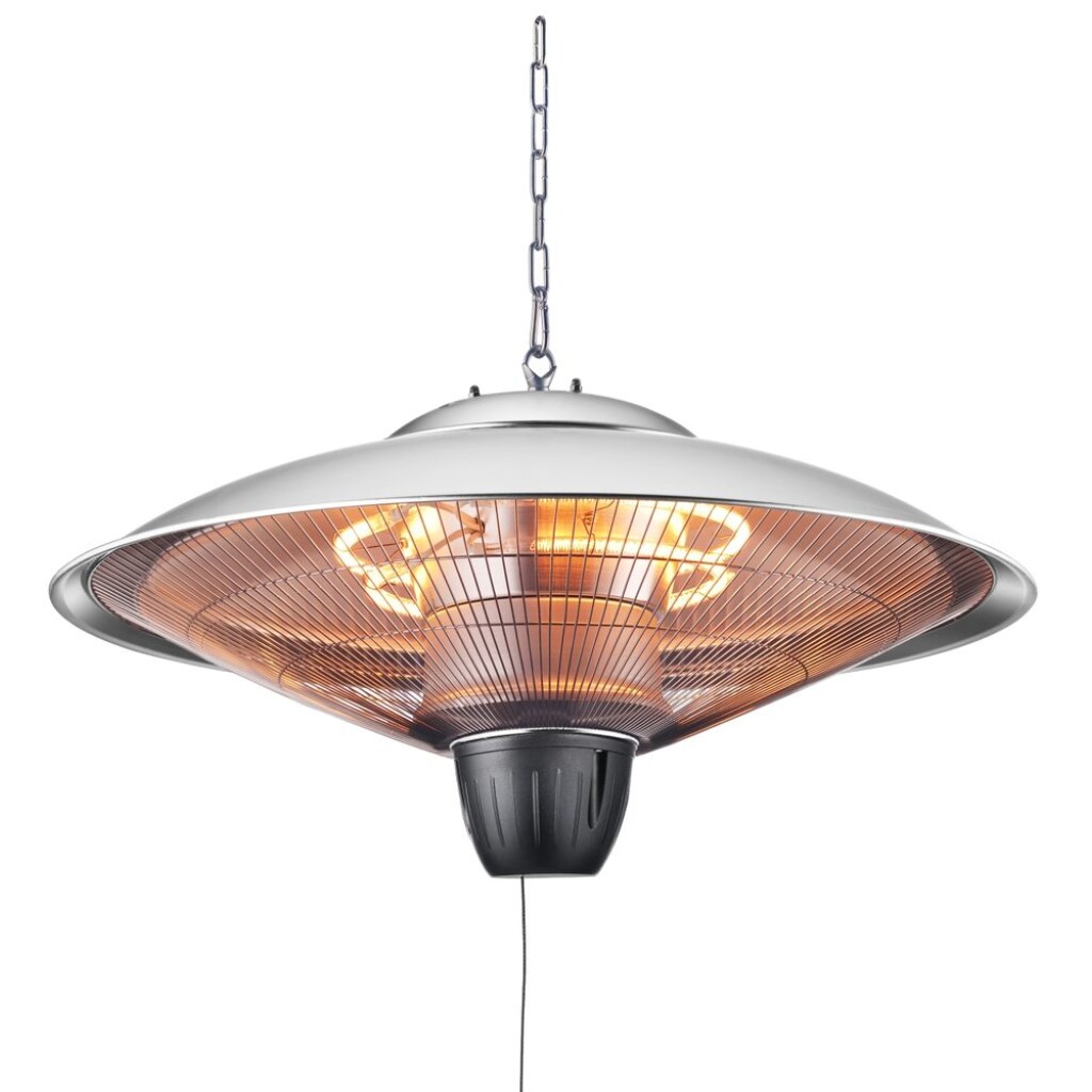 Hanging electric infrared heater. Two carbon tubes