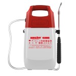 <p>Akumulátorový tlakový postřikovač. Teleskopická trubka s tryskou. Doba provozu na jedno nabití až 120 minut. Nádrž 6 l.</p>