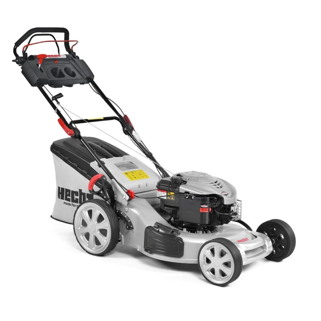 Benzínová sekačka s pojezdem a originálním motorem BRIGGS & STRATTON Series 625. Výkon 5 HP. Záběr 51 cm. Edge cutting. Koš 60 l. Hmotnost 38