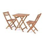 <p>Garden furniture made from&nbsp;hardwood Acacia. Set of two chairs and table.</p>