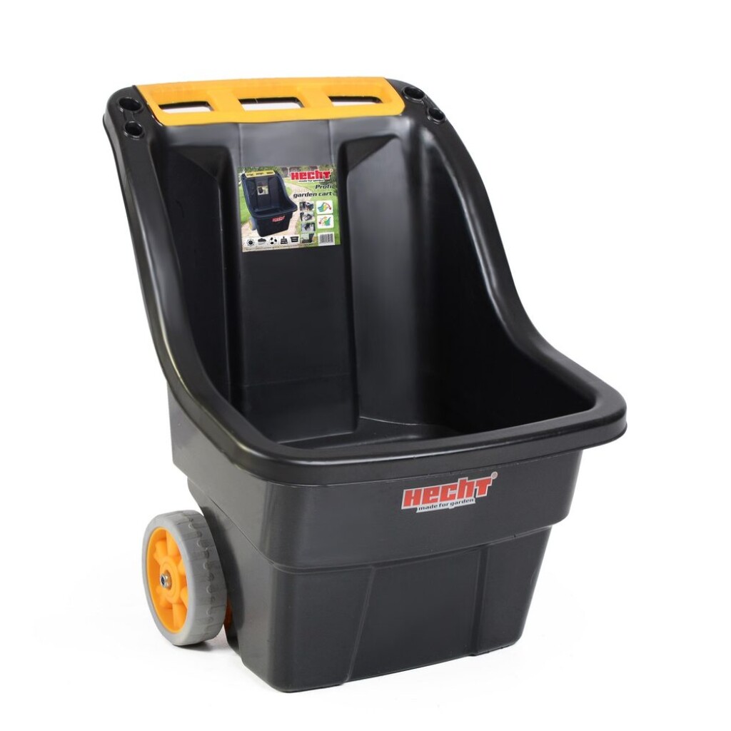 Professional&nbsp;plastic garden cart with two wheels.