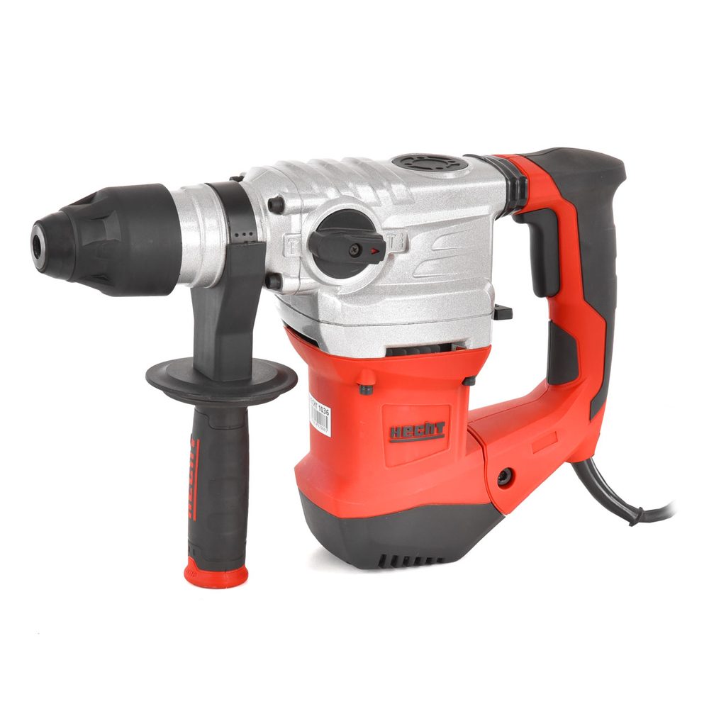 Hammer drill - HECHT 1036 Electric hammer drill with a power input of 1500 W. No load speed 860 rpm. Hammer 4250 U / min. Strength of 6 J. Weight 5
