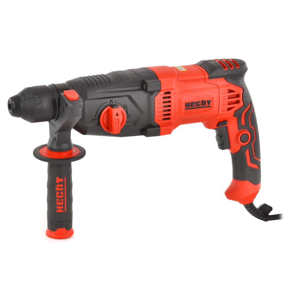 Hammer drill - HECHT 1081 Electric hammer drill ● Power input: 1050 W ● No load speed: 0 - 1070 per min. ● Hammer: 0 - 4800 IPM ● Impact: 3 J ● Max. drilling diameter: 40 mm (wood)