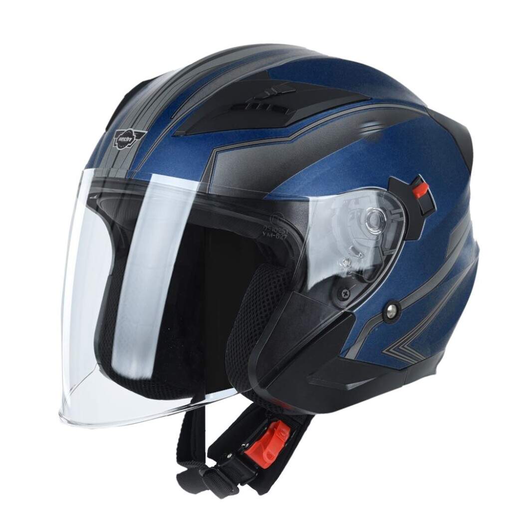 Protective helmet suitable for motorcycles and quads. European homologation ER13*22R00*22RO5*10255*00. Material ABS. Size M (57 - 58 cm)