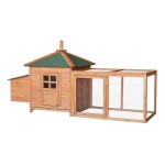 <p>Henhouse -&nbsp;asphalt roof with opening. Contains eggs-laying box. Possibility of locking over night. Made of durable fir wood. DImensions (L x&nbsp;W&nbsp;x&nbsp;H): 195 x&nbsp;73 x&nbsp;98 cm.</p>