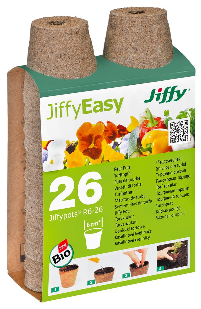 Jiffypot® R6-26 Peat Pot 100% biodegradable