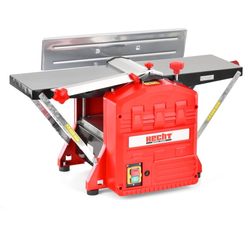 Electric planer and jointer. Power 1500 W. Planing width / depth 204 / 3 mm. Planing width / depth 204 / 2 mm. Extension height 5 - 120 mm. Feed speed 6 m/min.