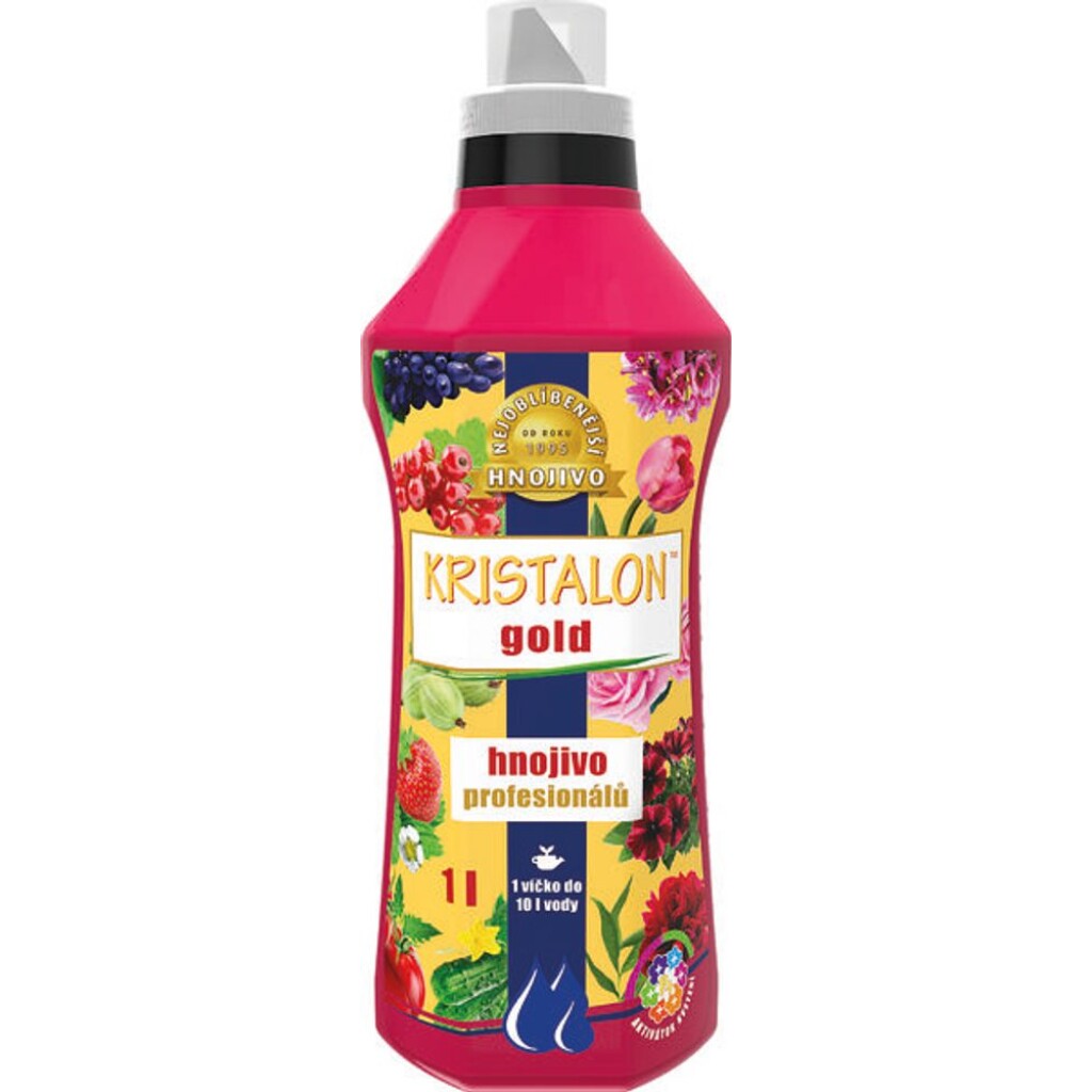 Popular crystalline fertiliser now in liquid form! Kristalon Gold is a liquid fertiliser with microelements as plant "vitamins" for excellent plant condition.