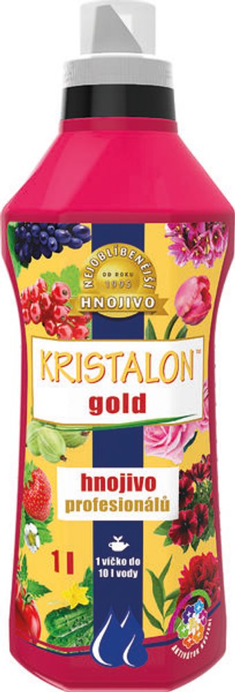 KRISTALON Gold liquid fertiliser 1 l Popular crystalline fertiliser now in liquid form! Kristalon Gold is a liquid fertiliser with microelements as plant "vitamins" for excellent plant condition.