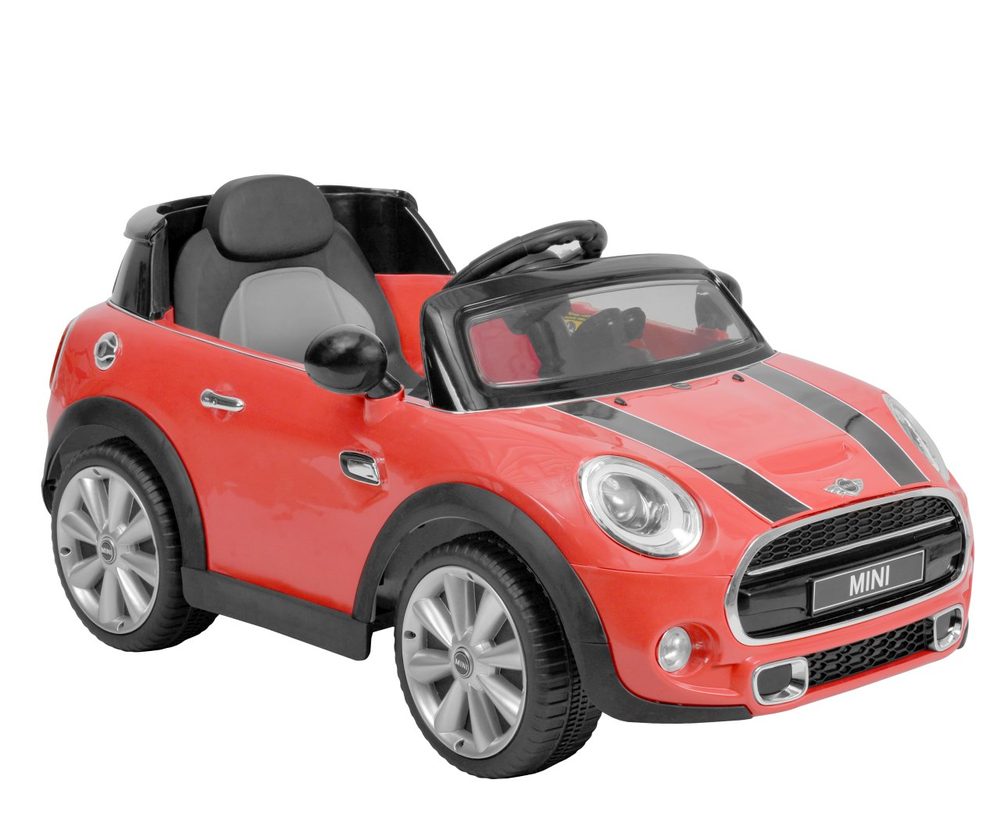 MINI HATCH - RED Children accu car. For children aged 3-8 years. Light and sound effects