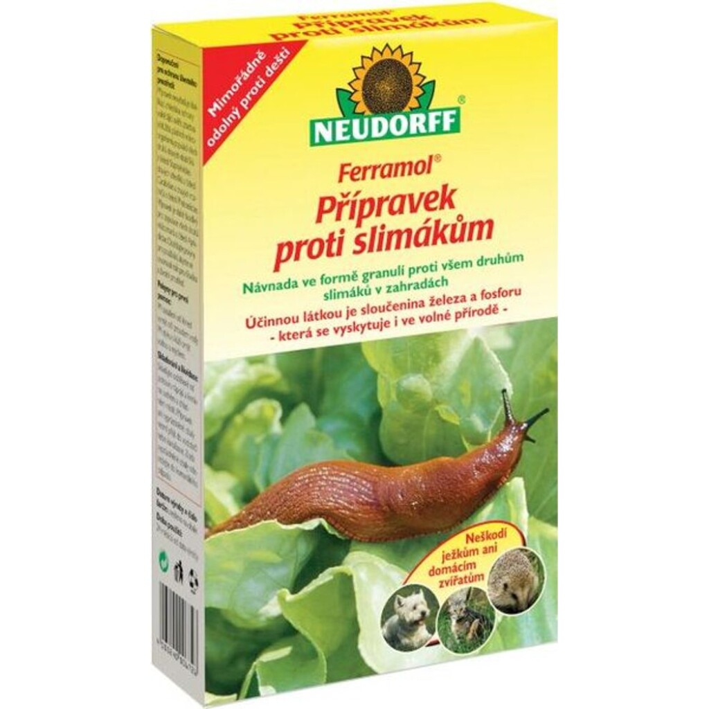 NEUDORFF Ferramol - přípravek proti slimákům je granulovaná návnada proti všem druhům slimáků a plzáků.