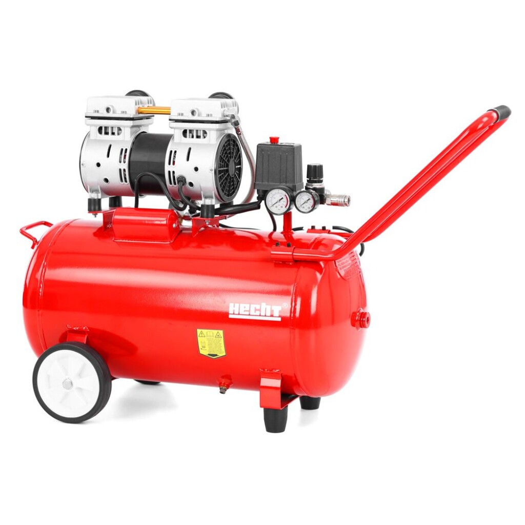Very quiet oil-free compressor. Power input 1500 W. Max. power 264 l / min. Air tabk capacity 50 litres. Max pressure 8 bar. Equipped with safety valve and manometer. Maintenance free.