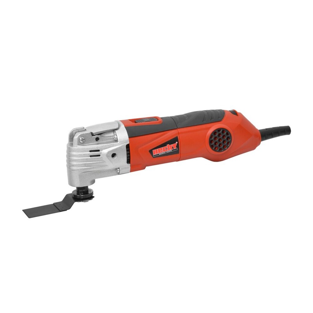 Oscillating electric grinder with power input of 300W. Package also includes 32 mm blade for cutting wood