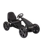 <p>Pedal go-kart for kids. Rubber tires. Handbrake. Adjustable seat. Maximum weight capacity 25 kg. Recommended age: 3 - 7 years. Official license Mercedes.</p>