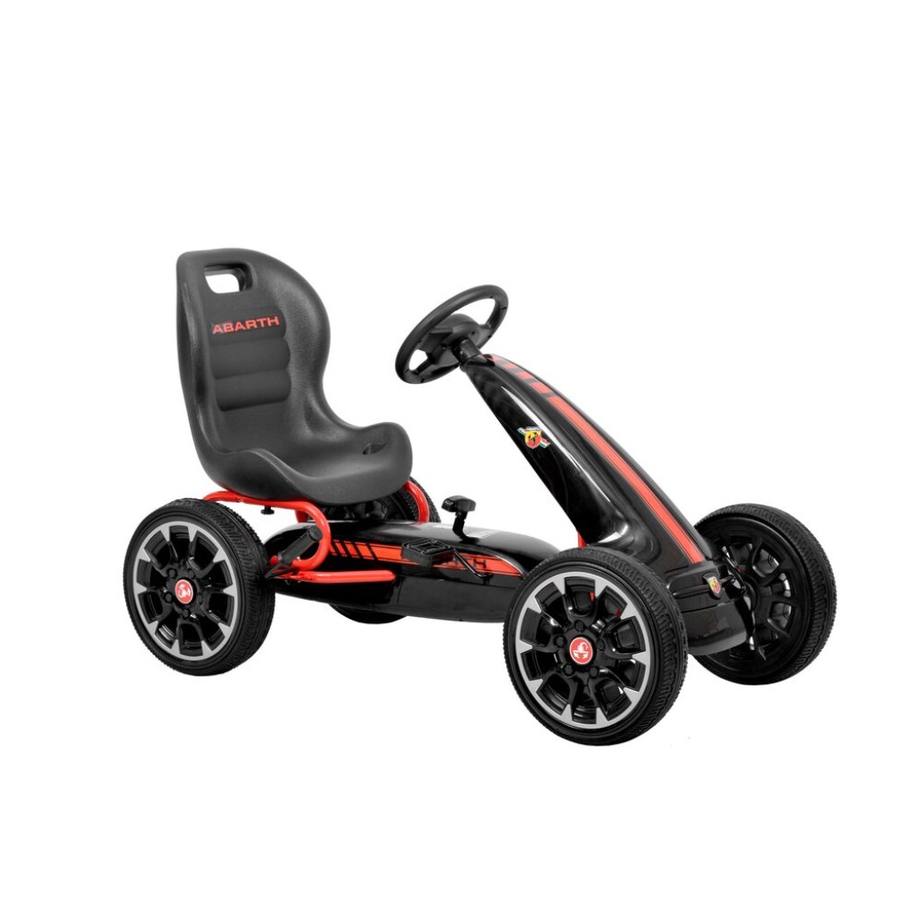 High quality construction in modern design. Hand brake. Ergonomic adjustable seat. Tires made from softened rubber plastic (EVA).