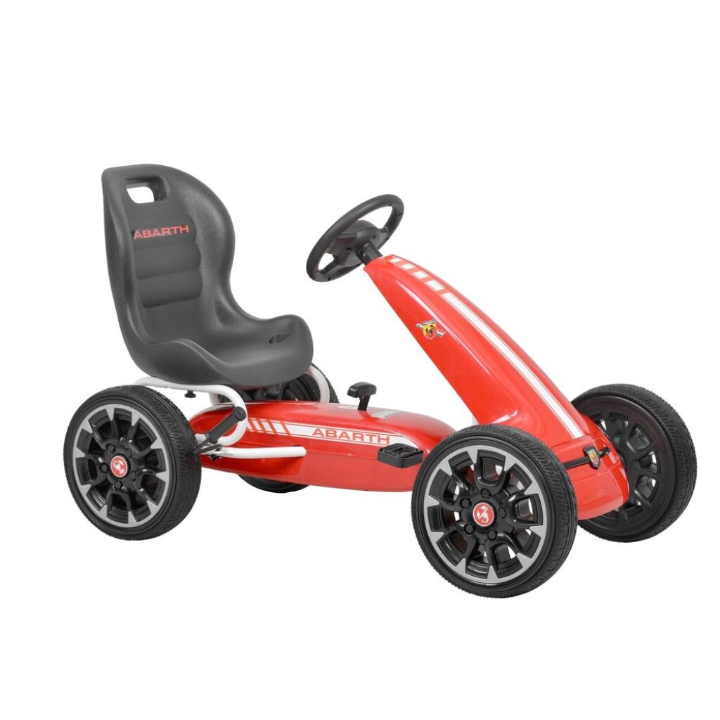 High quality construction in modern design. Hand brake. Ergonomic adjustable seat. Tires made from softened rubber plastic (EVA).