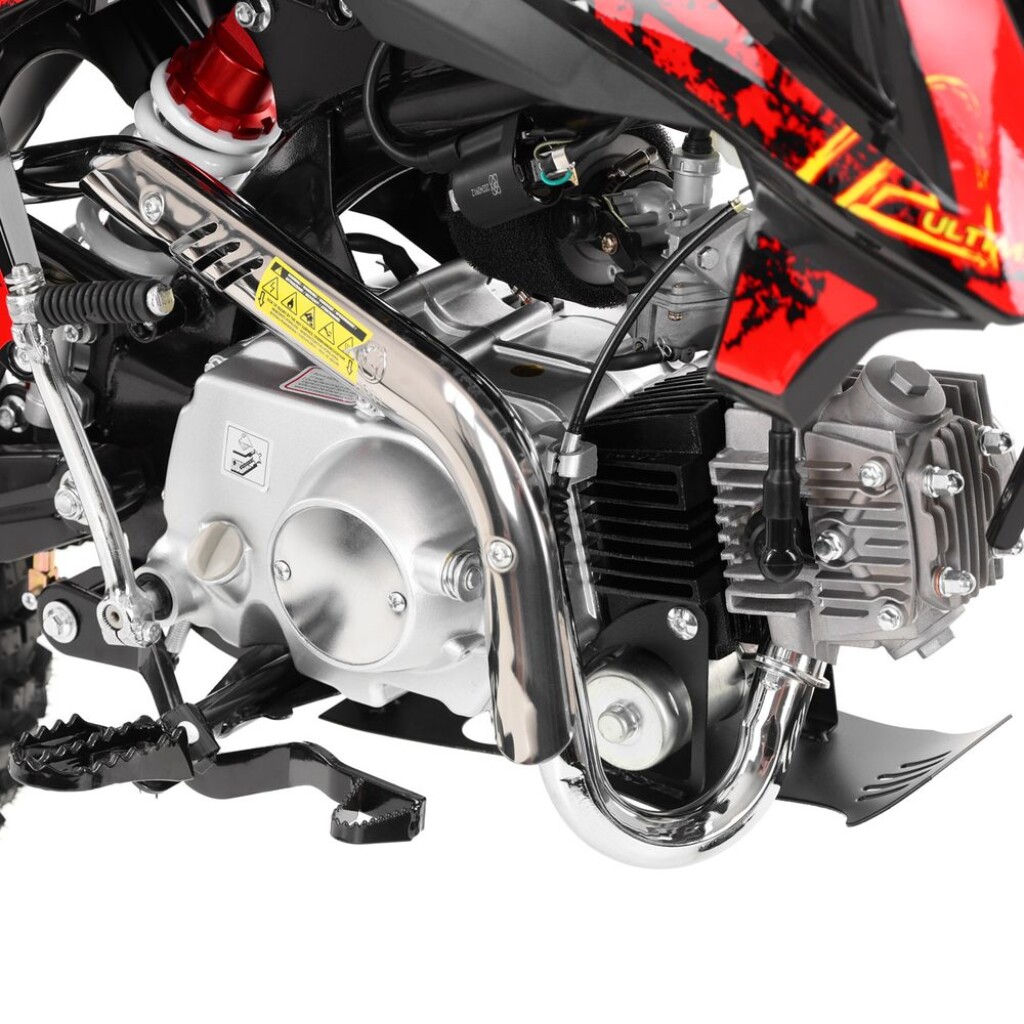 hydraulic disc brakes and a semi-automatic clutch. Ideal for adrenaline-fuelled off-road riding!