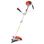 <p>Practical and light motor brushcutter with a width of 25.5 / 43 cm and a power of 0.75 kW (1.1 HP) with a string head and a metal disc. Weight 6.5 kg. Engine capacity 25.4 cm3.</p>