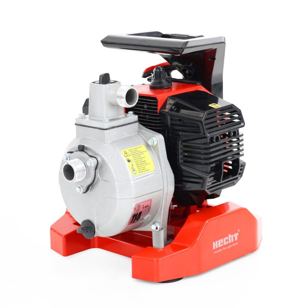 Petrol pump with 2-stroke 52 cc engine. Max. displacement 24 m. Max. flow 7000 l/h. Max. suction height 8 m.