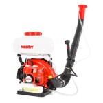 <p>Petrol knapsack sprayer with a capacity of 14 l and a range of up to 12 m. 2.2 HP