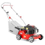 <p>Petrol lawn mower with engine rated at 1.3 kW (1.75 HP). 40.6 cm reach. 45 l basket. Recommended maximum area 700 m2.</p>