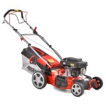 <p>Petrol lawn mower with self propelled system. Working width: 46 cm. Engine displacement: 150 ccm Engine power: 2.7 kW. Basket volume: 55 l.</p>