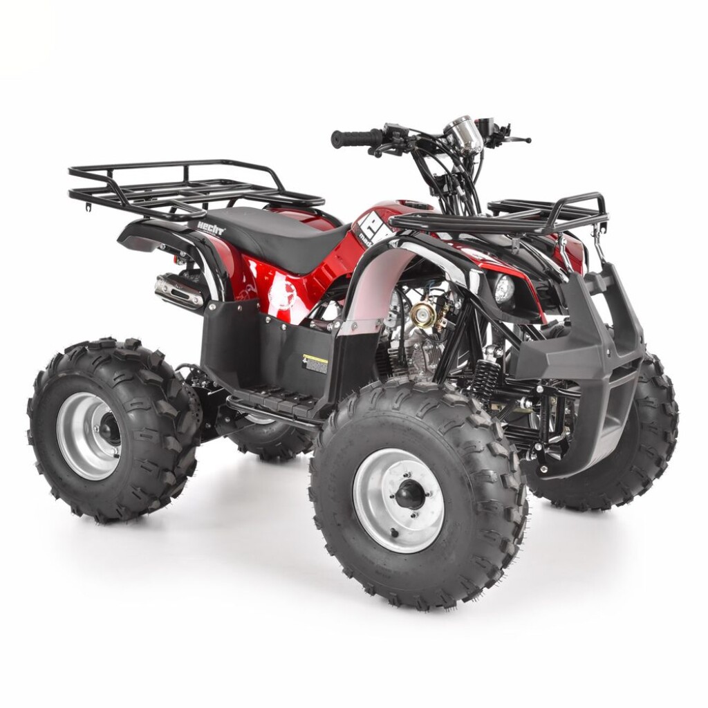 Quad bike with a 125cc four-stroke petrol engine. Power 8