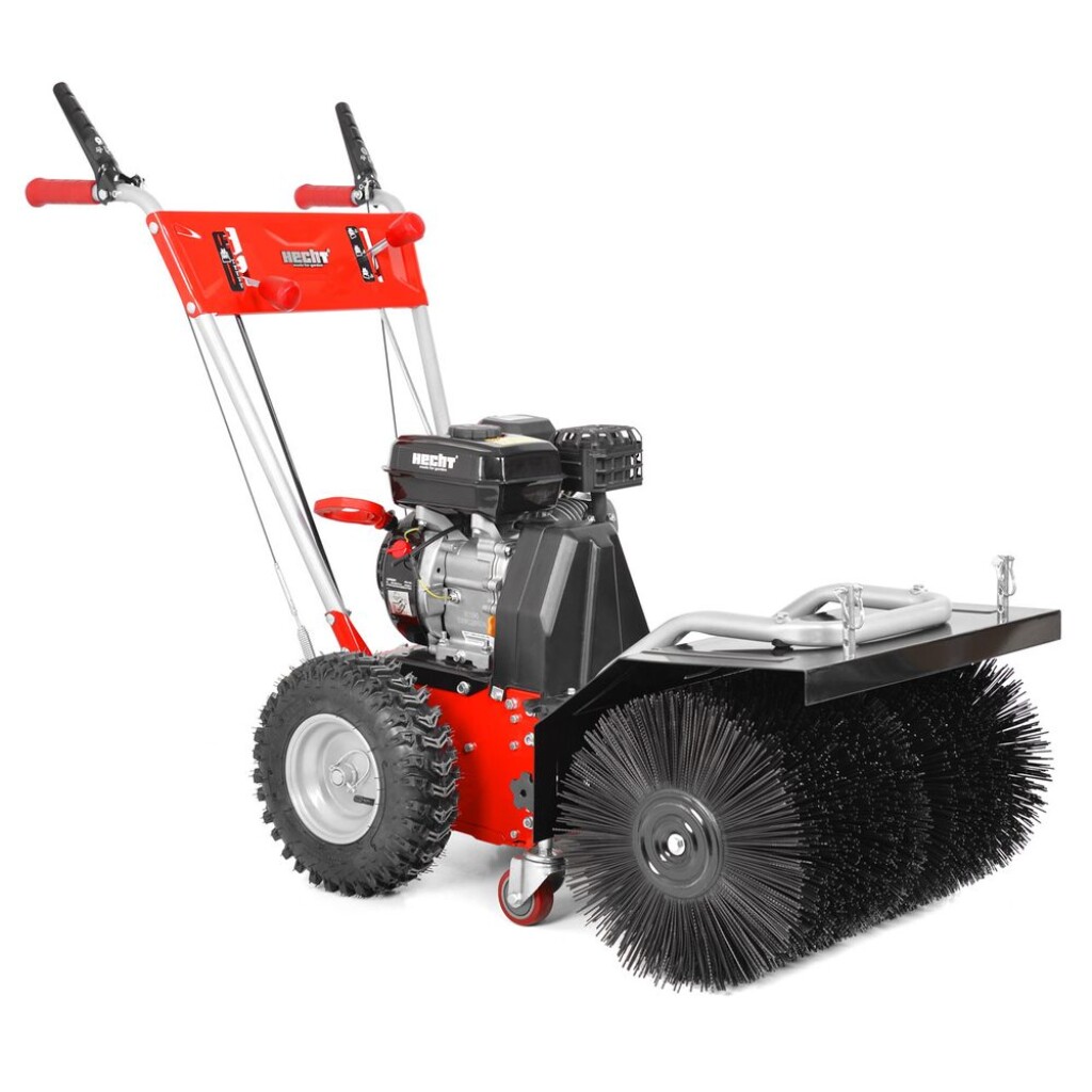 Petrol self-propelled rotary brush. 4-stroke Hecht OHV engine with a capacity of 196 cc. Rotary brush reach 60 cm. Weight 69 kg.